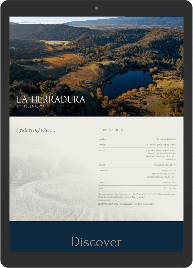 ultra-luxury property website mockup